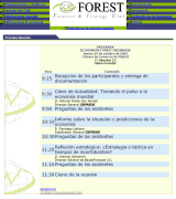 Forest - Forecast Strategy Club, programa de octubre de 2002 Forest - Forecast Strategy Club, programa de octubre de 2002