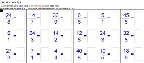 Practicar las 4 operaciones bsicas, disposicin vertical