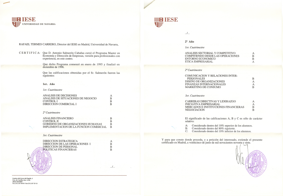 MBA, IESE, Universidad de Navarra MBA, IESE, Universidad de Navarra