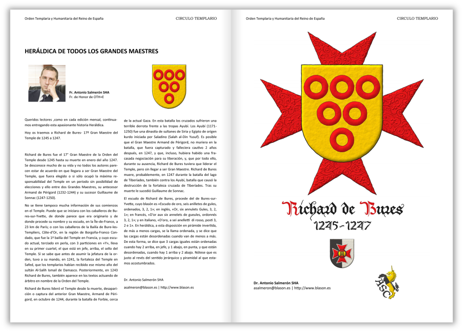 Artículo sobre el escudo de armas de Richard de Bures