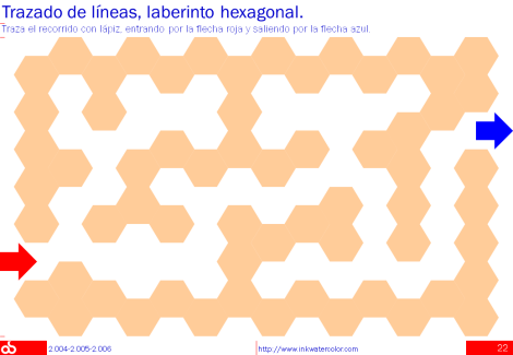 Trazado y laberintos hexagonales